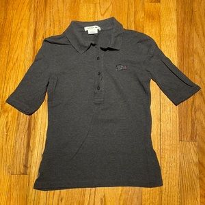 Lacoste Half Sleeve dark gray polo